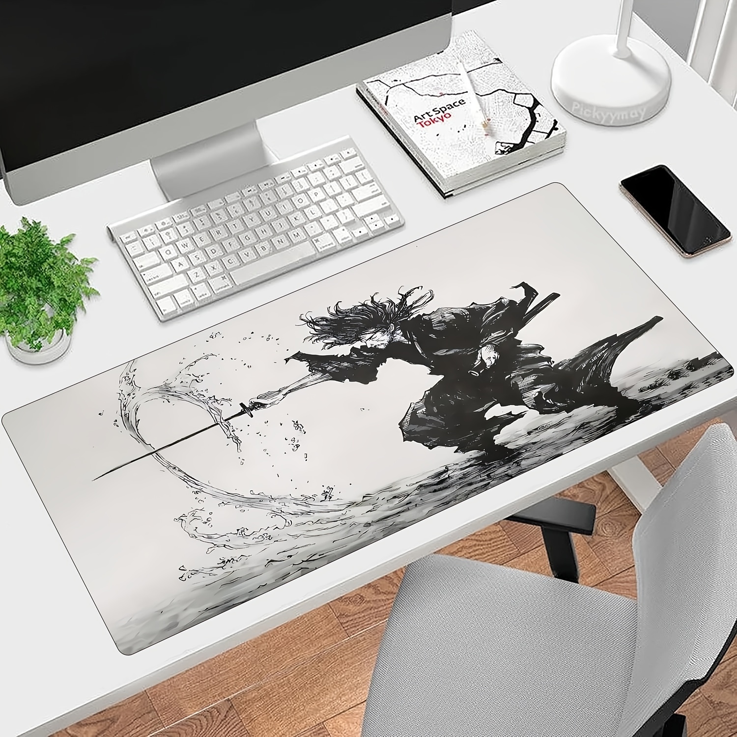 Desk Setup Pc And Laptop - Gaming Mouse Pad Premium Desk Mat