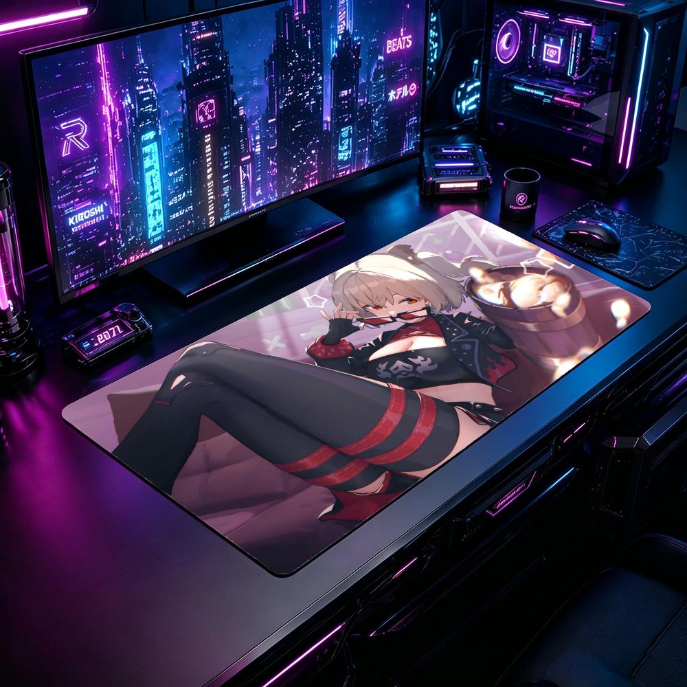 Desk Setup Pc And Laptop - BBurnice ZZZ Gaming Mouse Pad Mouse