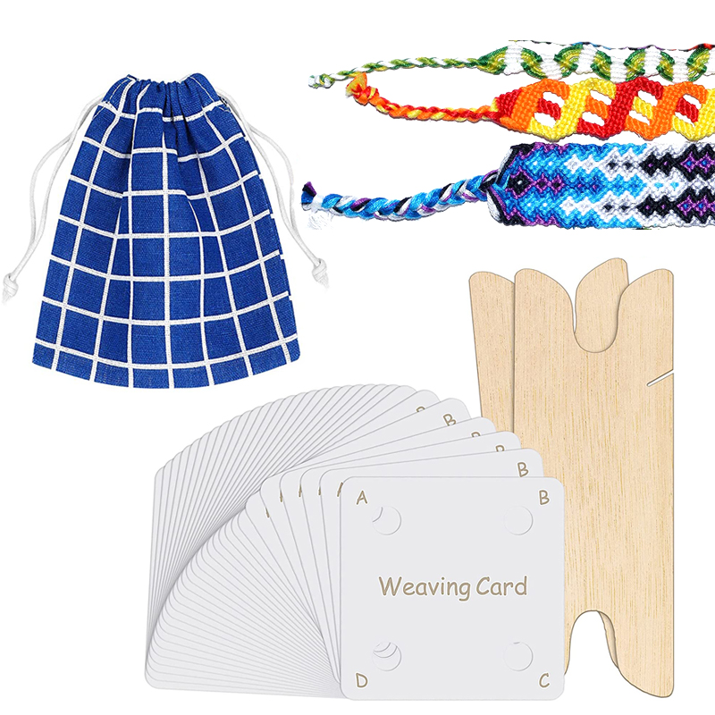 Desk Setup Design - 30 Pcs Weaving Cards Table DIY