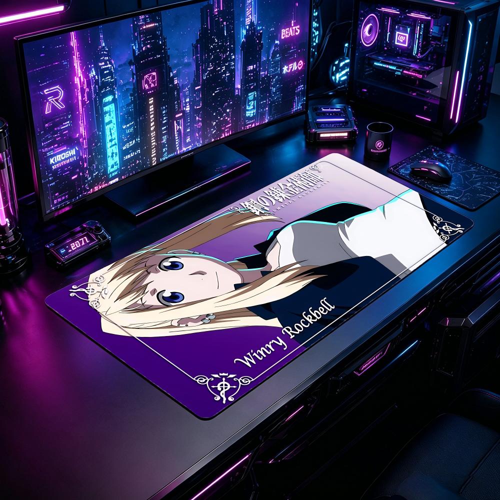 Desk Setup Pc And Laptop - Gaming Mouse Pad FFullmetal Alchemist Mouse