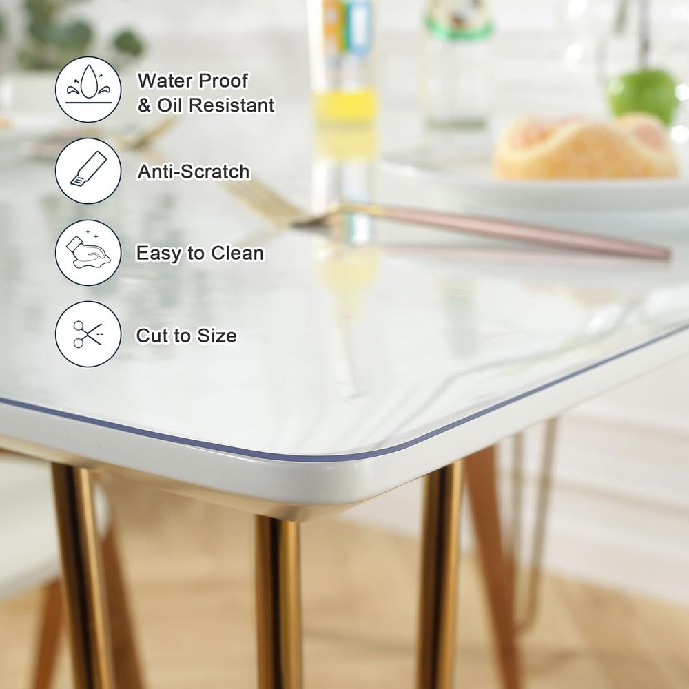 Clear Desk Mat 16x36 Inches, 1 - مراجعة Desk Setup Carpet وسعره