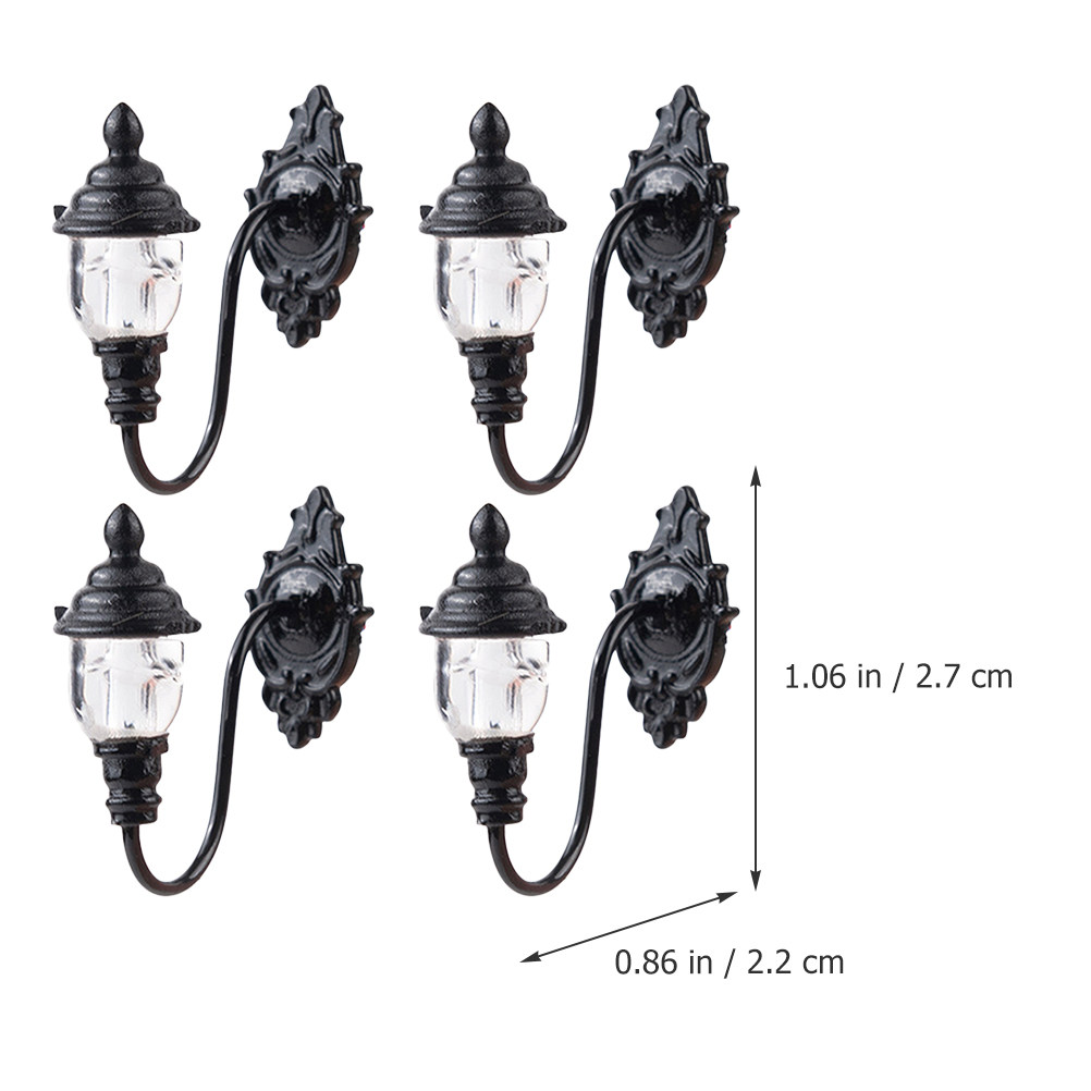 4Pcs Ultra Small Wall Lamp for - مراجعة Desk Setup Small وسعره