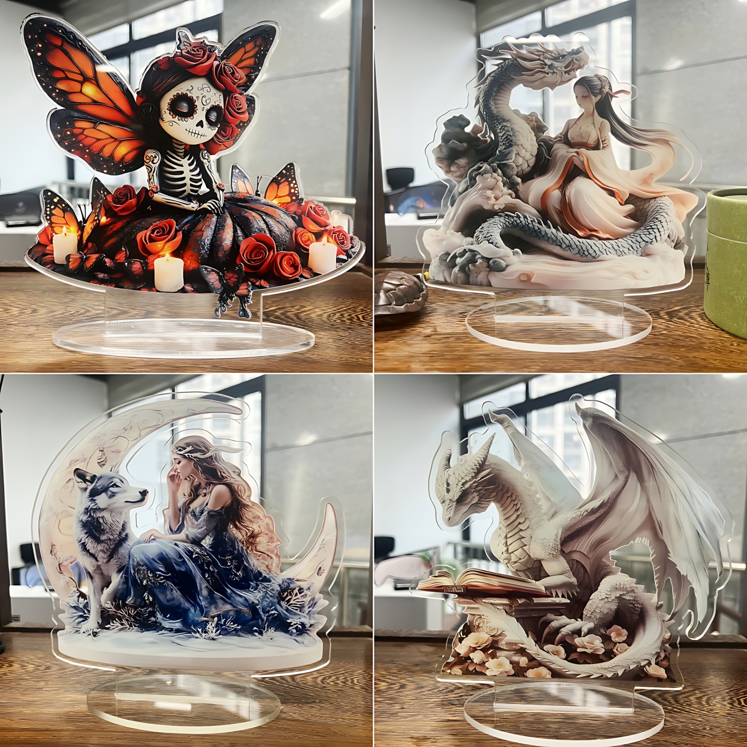 Two Tigers Statue,2D Flat Anim - مراجعة Desk Setup At Home وسعره