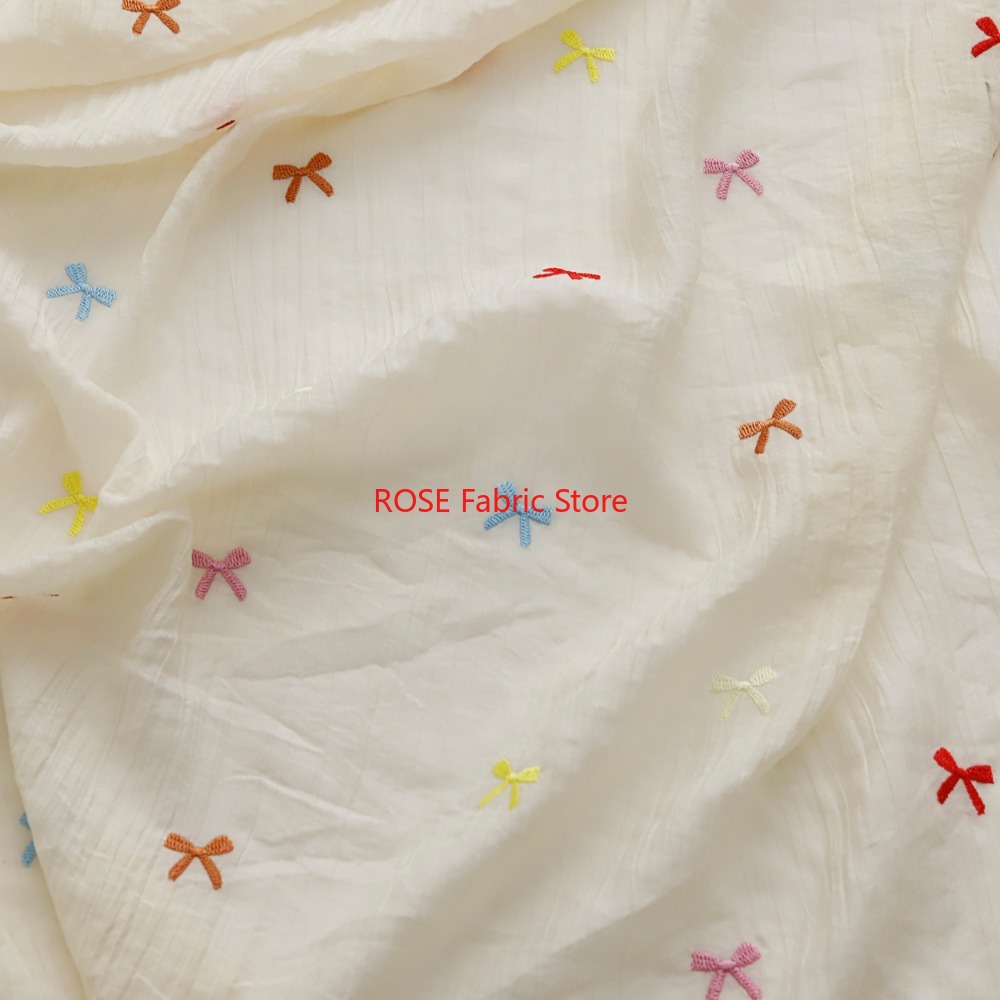 Colorful bow pattern embroider - مراجعة Desk Setup Design وسعره