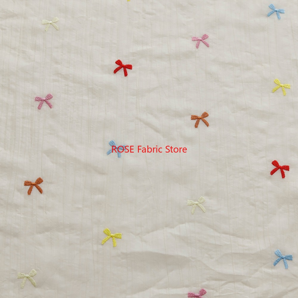 Colorful bow pattern embroider - مراجعة Desk Setup Design وسعره