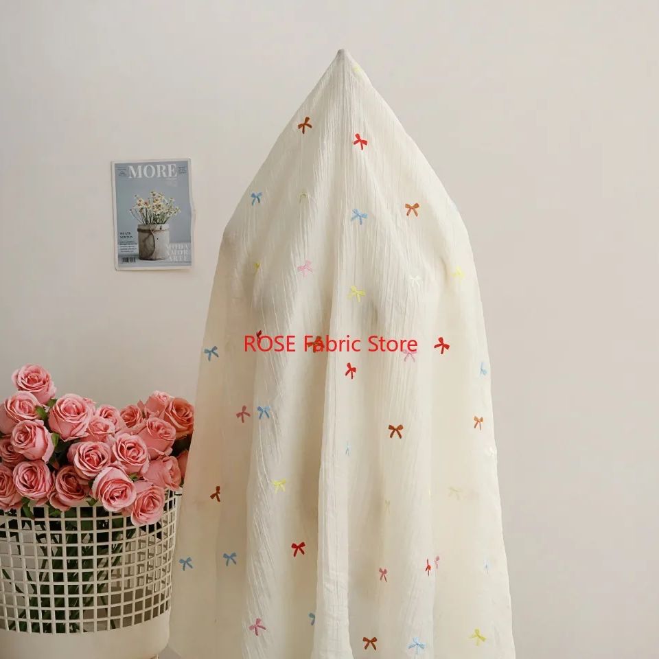 Colorful bow pattern embroider - مراجعة Desk Setup Design وسعره