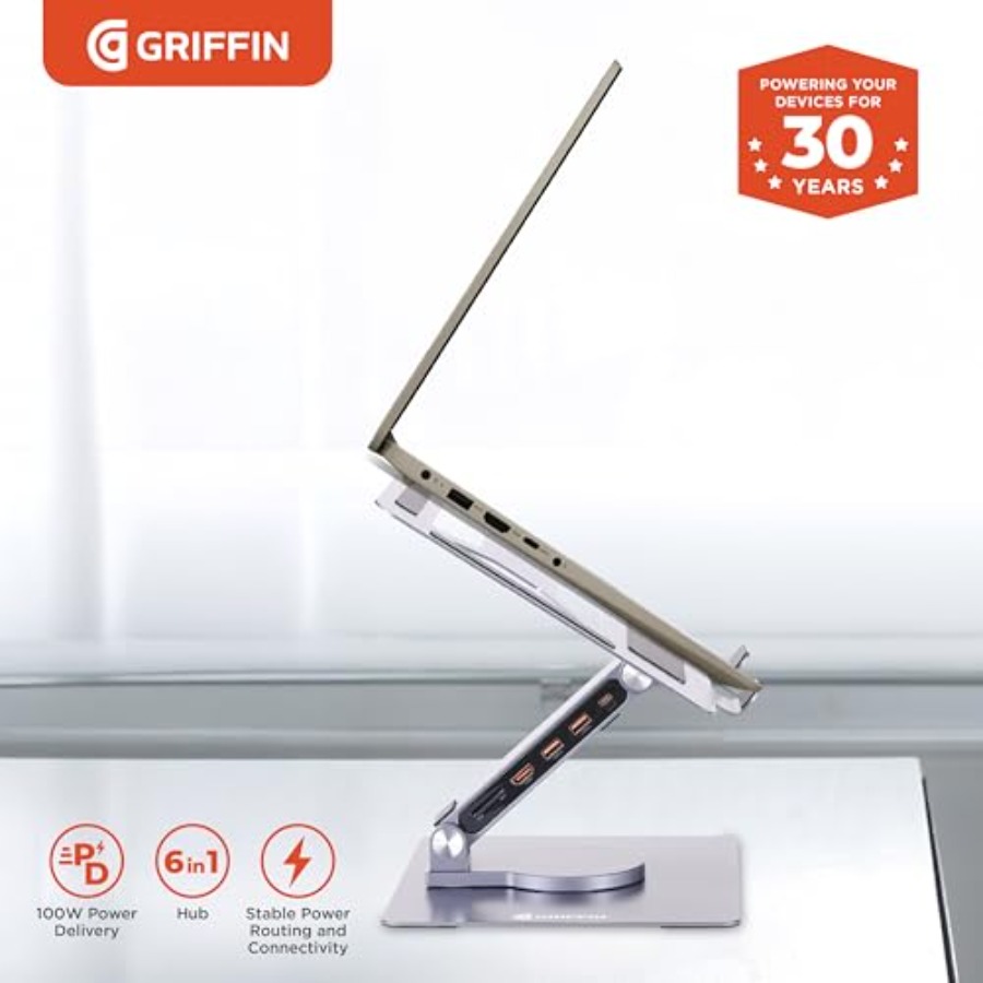 Desk setup laptop stand with a - مراجعة Desk Setup Black وسعره