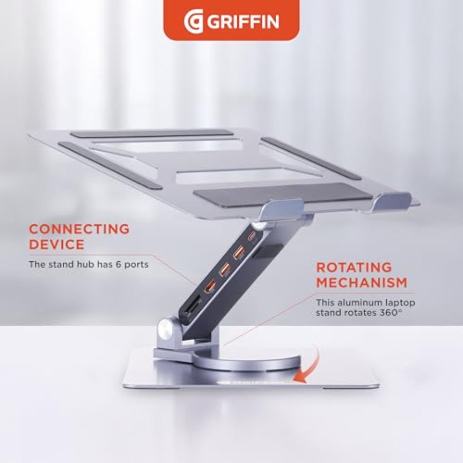 Desk setup laptop stand with a - مراجعة Desk Setup Black وسعره