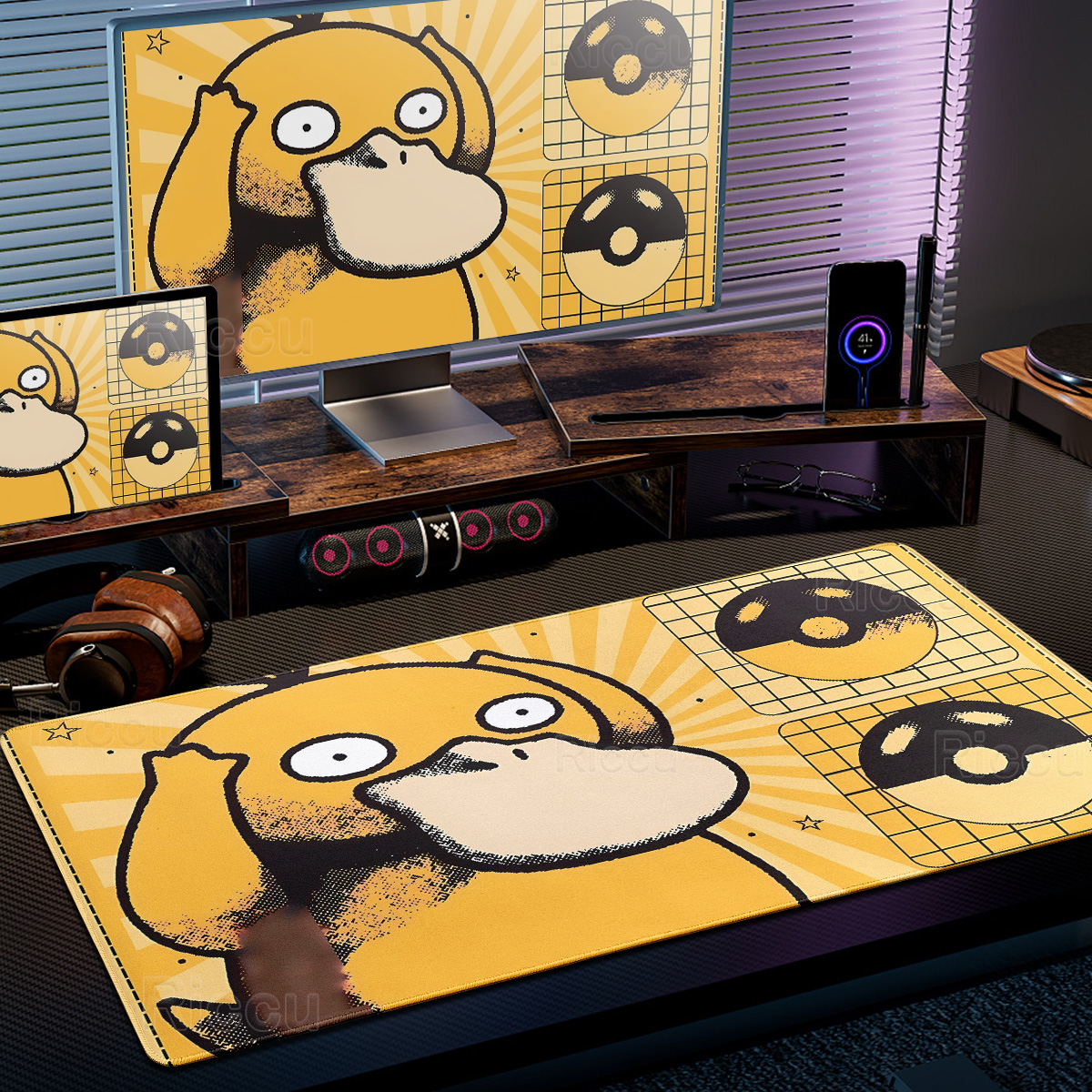 Cartoon Pokémon Mouse Pad Non- - مراجعة Desk Setup Pc And Laptop وسعره