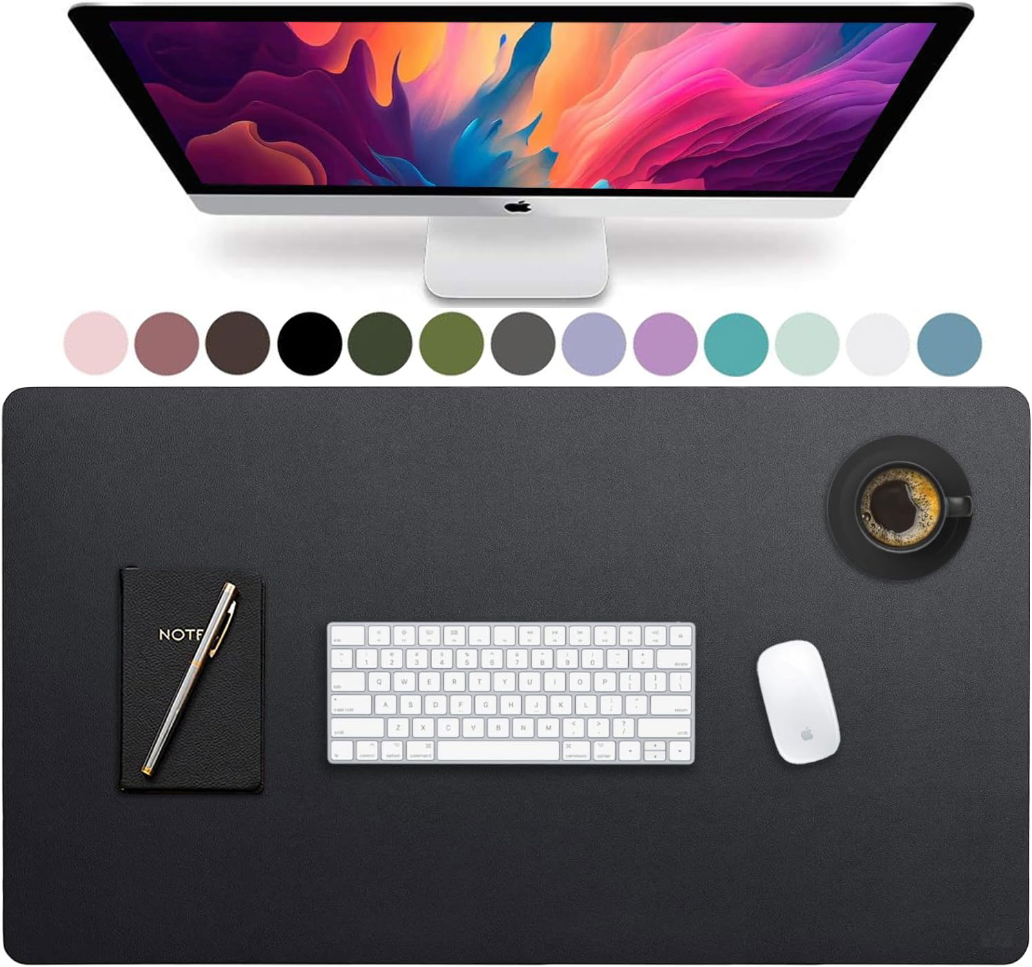 Large Size Leather Desk Pad,Of - مراجعة Desk Setup Carpet وسعره
