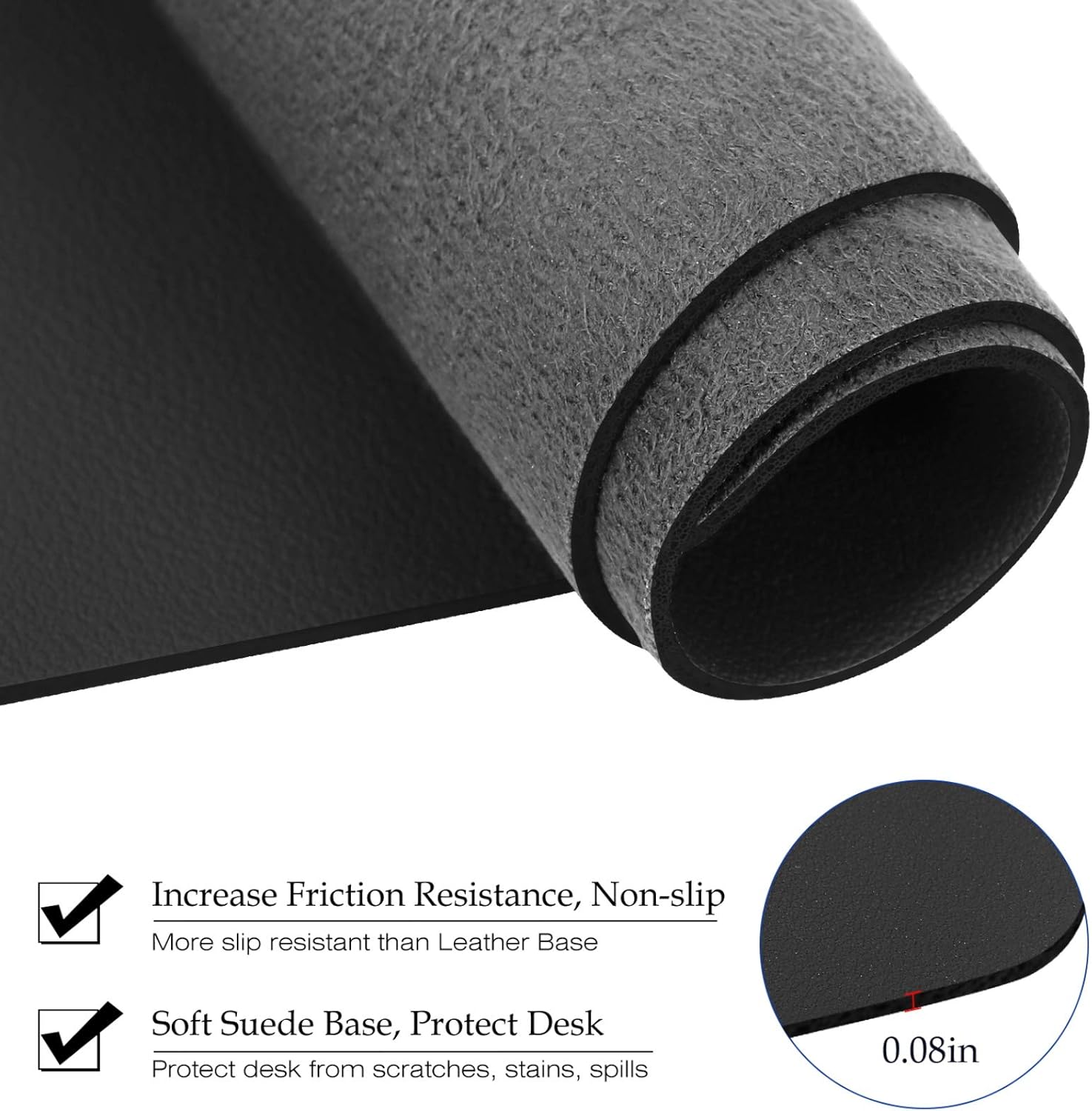 Large Size Leather Desk Pad,Of - مراجعة Desk Setup Carpet وسعره