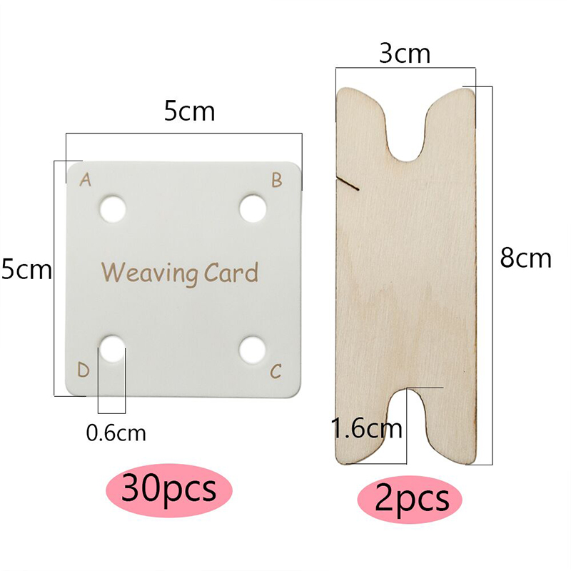 30 Pcs Weaving Cards Table DIY - مراجعة Desk Setup Design وسعره