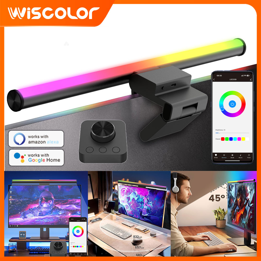 Screen Hanging Lamp Monitor Li - مراجعة Desk Setup Black وسعره
