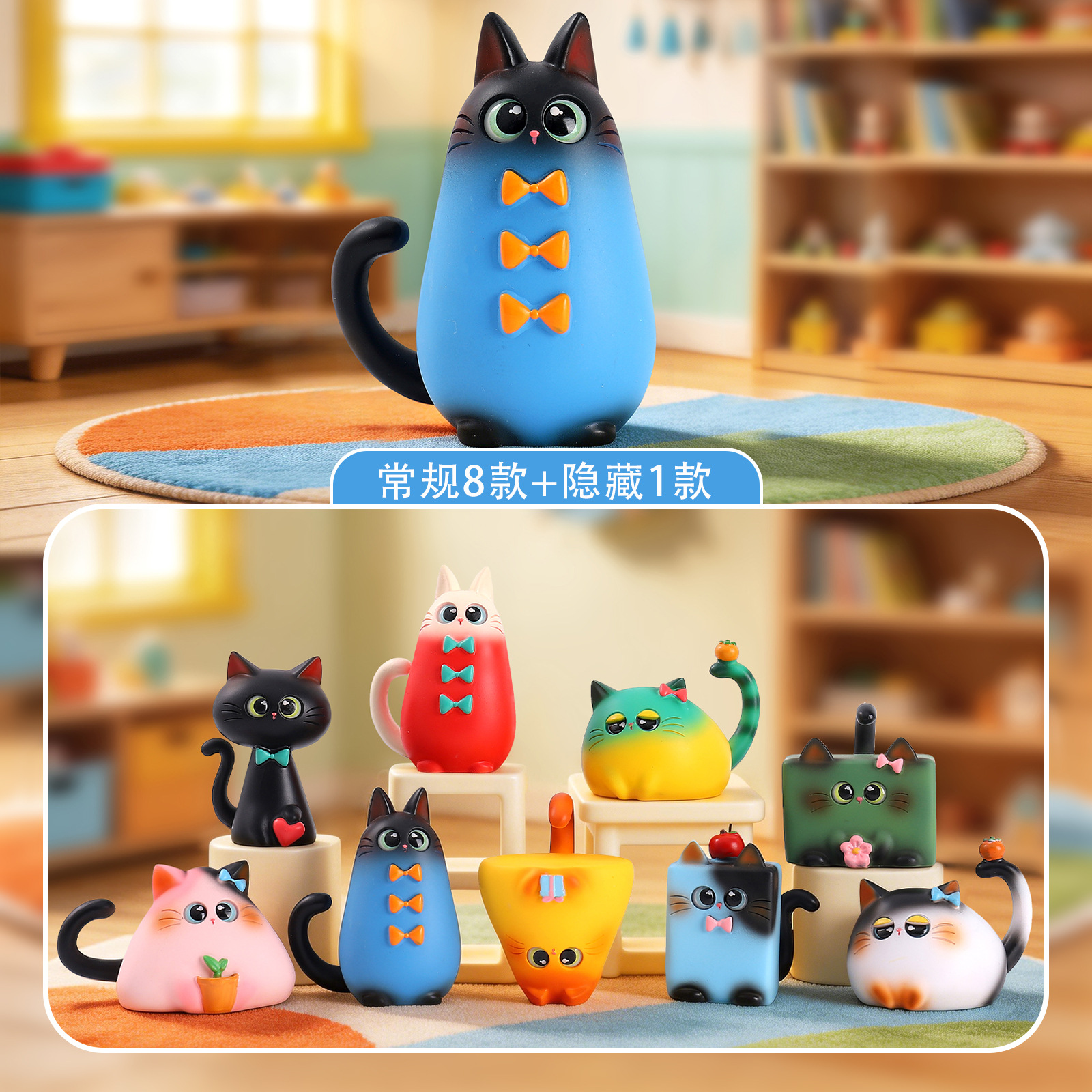 Blind Box Cat Figurine Resin C - مراجعة Desk Setup At Home وسعره