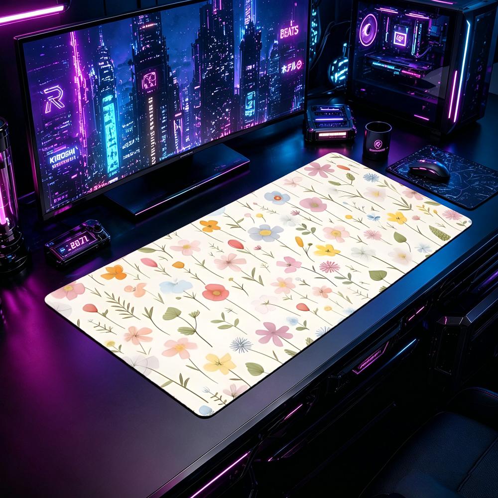 Gaming Mouse Pad Floral GGentl - مراجعة Desk Setup Pc And Laptop وسعره