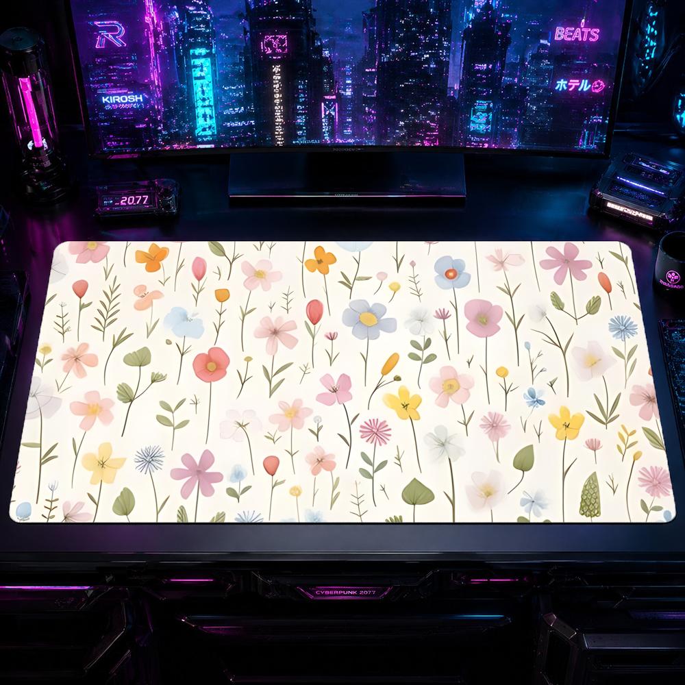 Gaming Mouse Pad Floral GGentl - مراجعة Desk Setup Pc And Laptop وسعره