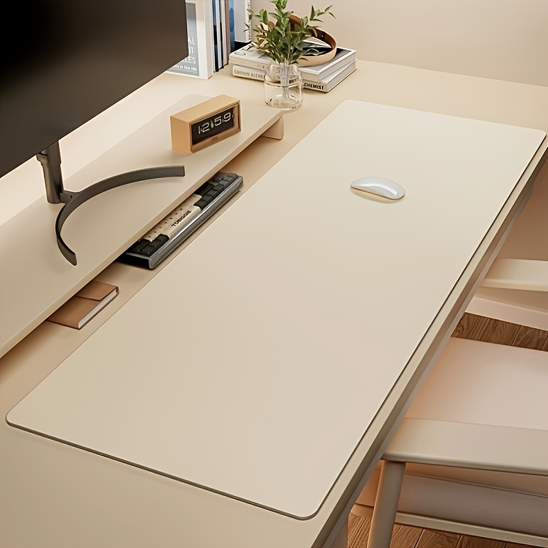 1pc Large Faux Leather Mouse P - مراجعة Desk Setup Carpet وسعره