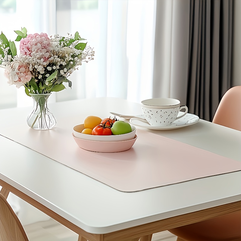 1pc Large Faux Leather Mouse P - مراجعة Desk Setup Carpet وسعره