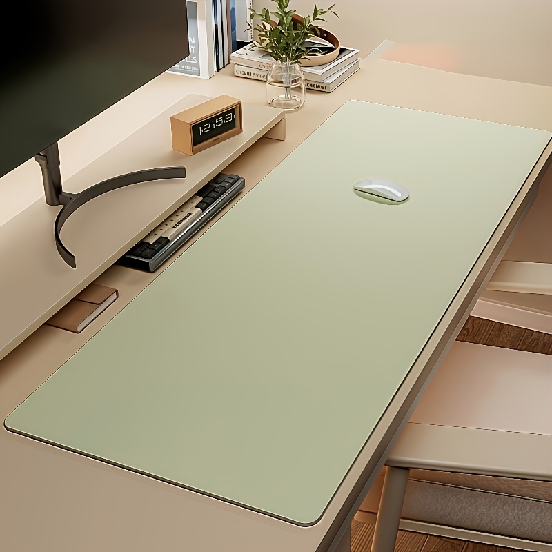 1pc Large Faux Leather Mouse P - مراجعة Desk Setup Carpet وسعره