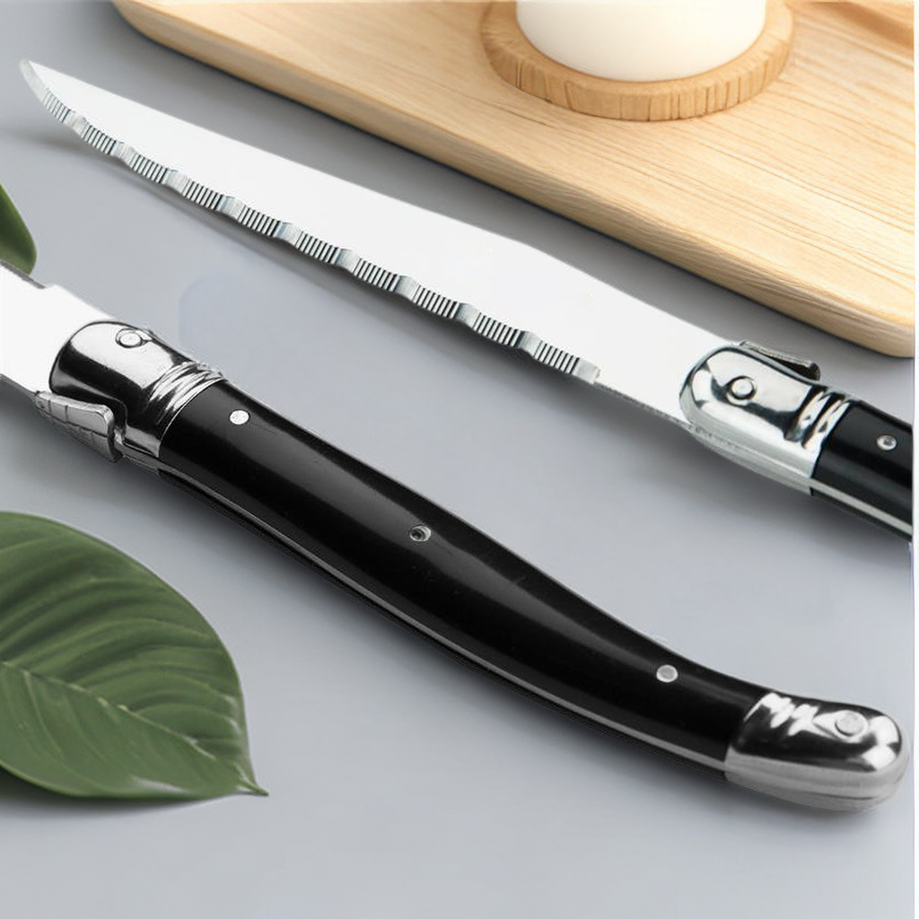 9'' Laguiole Steak Knives Set  - مراجعة Desk Setup Black وسعره