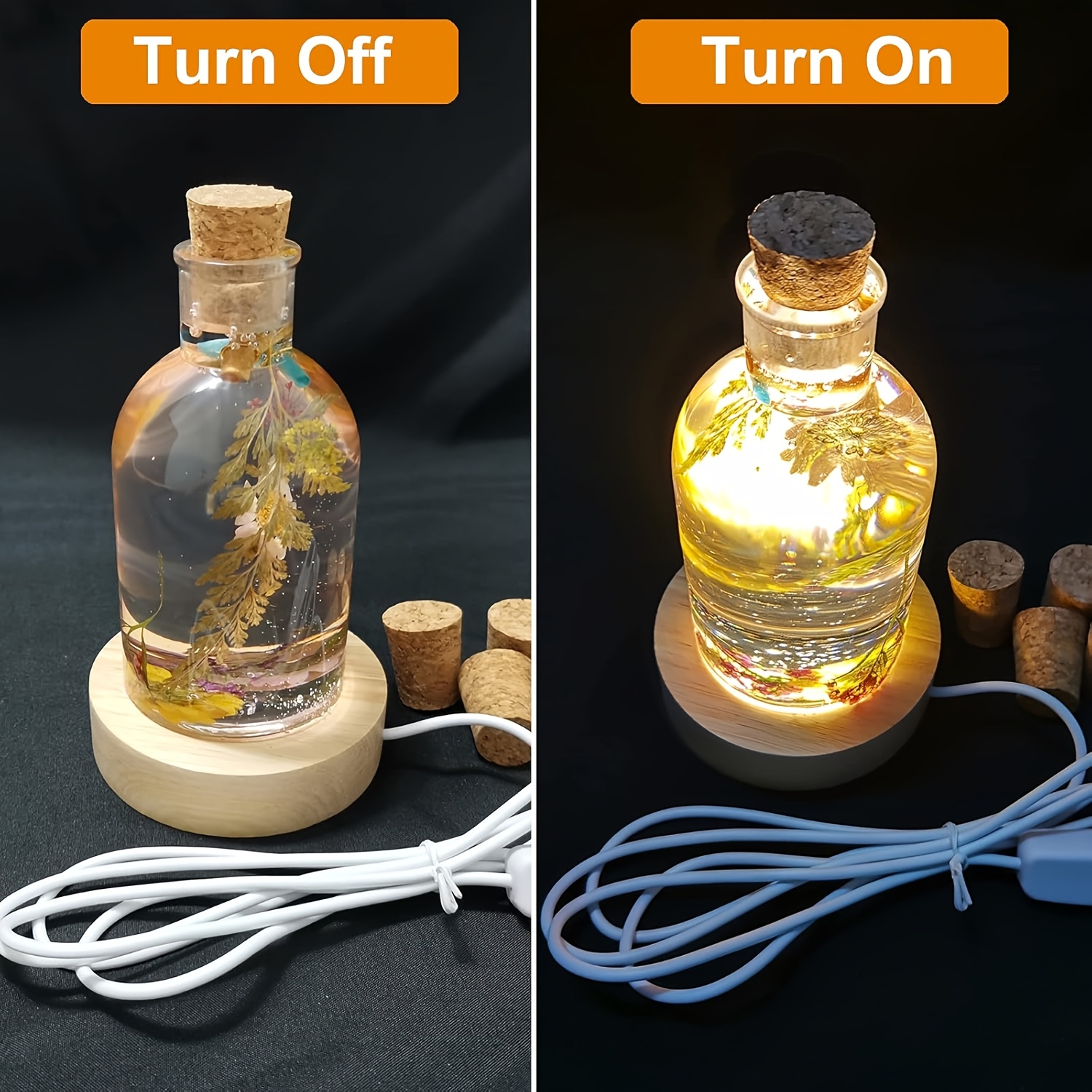 Drift Bottle Light Resin Mold  - مراجعة Desk Setup At Home وسعره