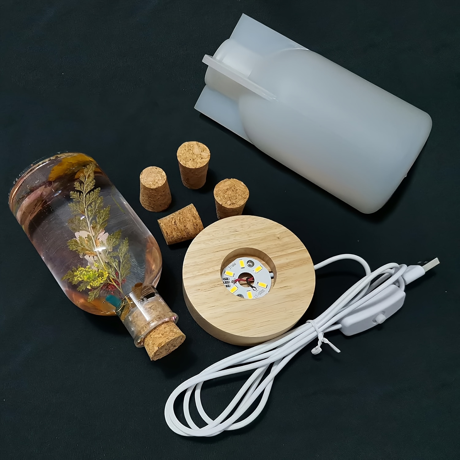 Drift Bottle Light Resin Mold  - مراجعة Desk Setup At Home وسعره