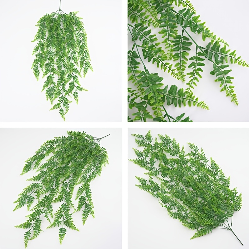 2/4PCS Green Artificial Plants - مراجعة Desk Setup At Home وسعره