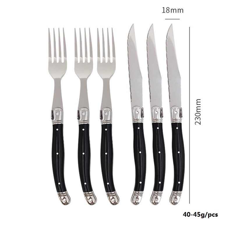 8'' Laguiole Style Black Steak - مراجعة Desk Setup Black وسعره
