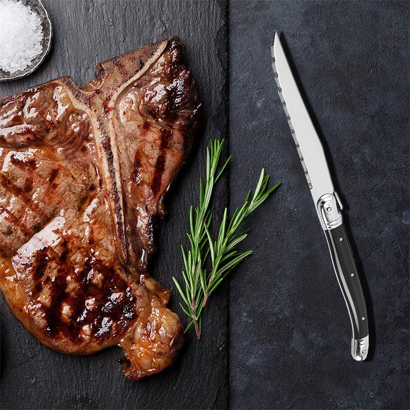 8'' Laguiole Style Black Steak - مراجعة Desk Setup Black وسعره