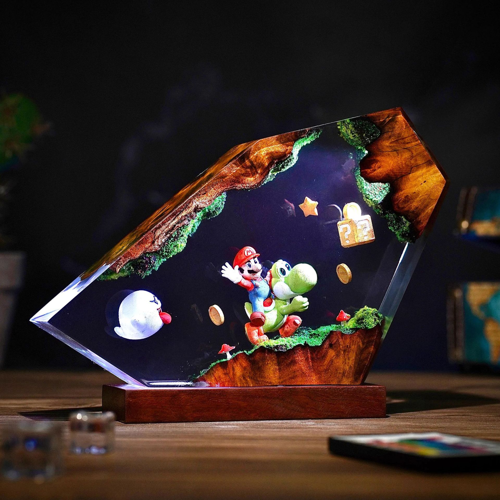 Table Resin Lamp Cartoon Anime - مراجعة Desk Setup At Home وسعره