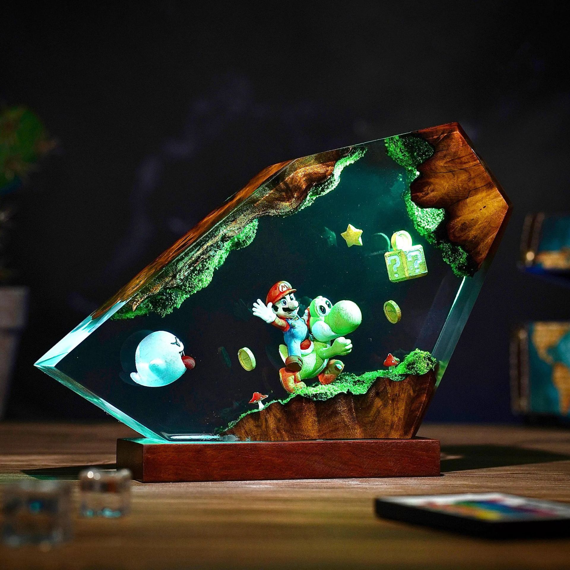Table Resin Lamp Cartoon Anime - مراجعة Desk Setup At Home وسعره