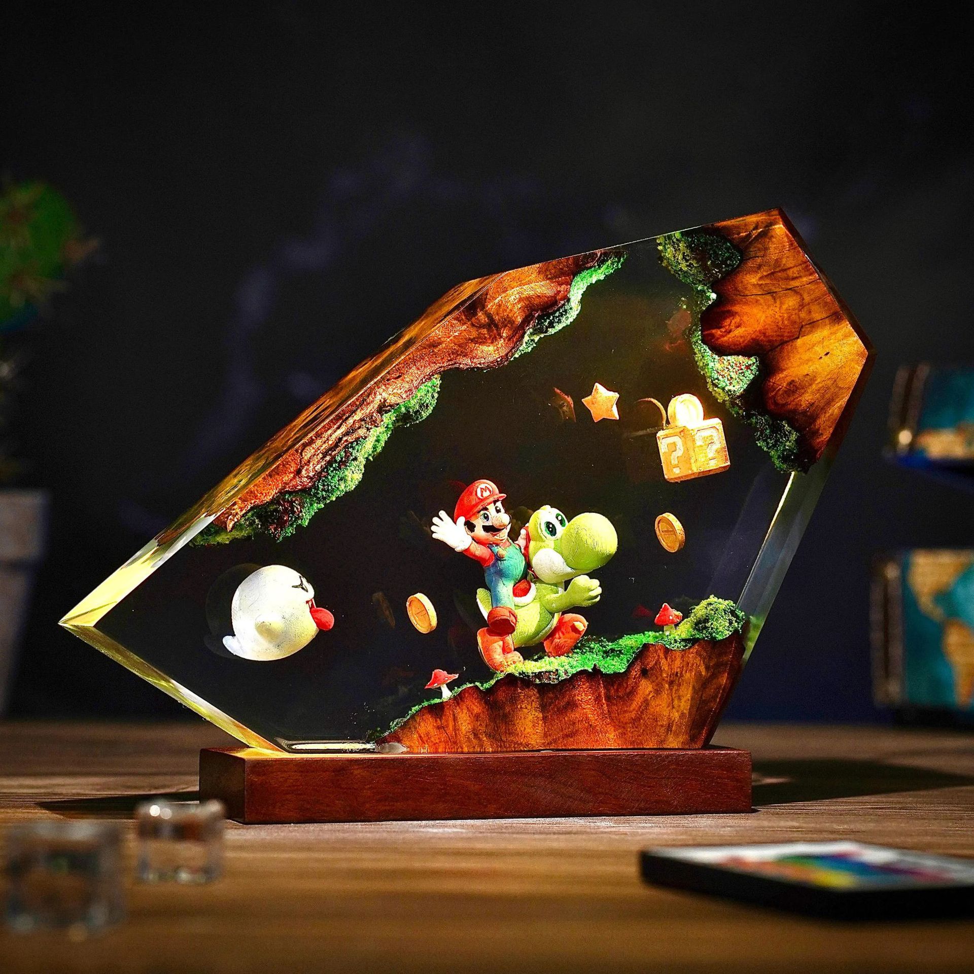 Table Resin Lamp Cartoon Anime - مراجعة Desk Setup At Home وسعره
