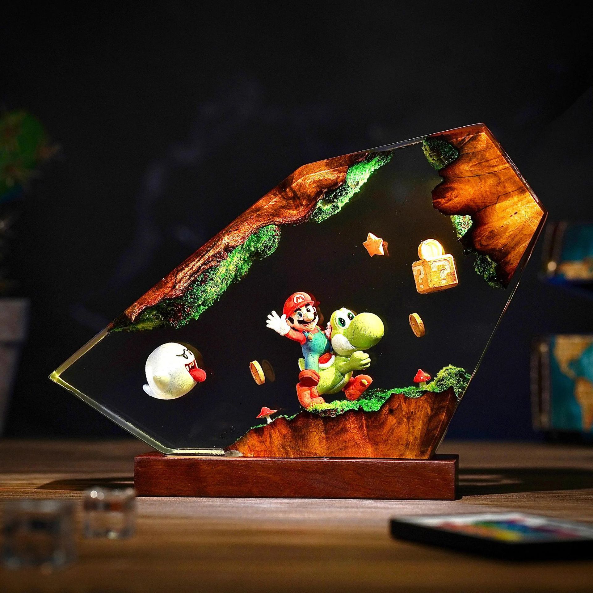 Table Resin Lamp Cartoon Anime - مراجعة Desk Setup At Home وسعره