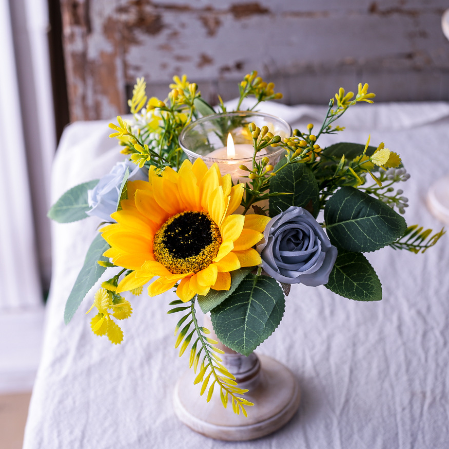 Simulation Sunflower Wreath Ca - مراجعة Desk Setup At Home وسعره