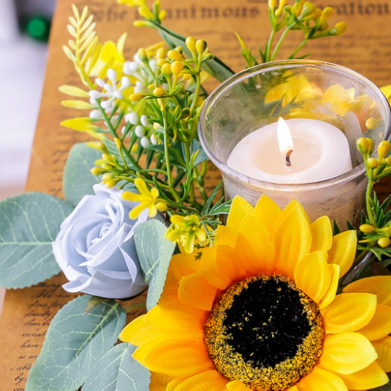 Simulation Sunflower Wreath Ca - مراجعة Desk Setup At Home وسعره
