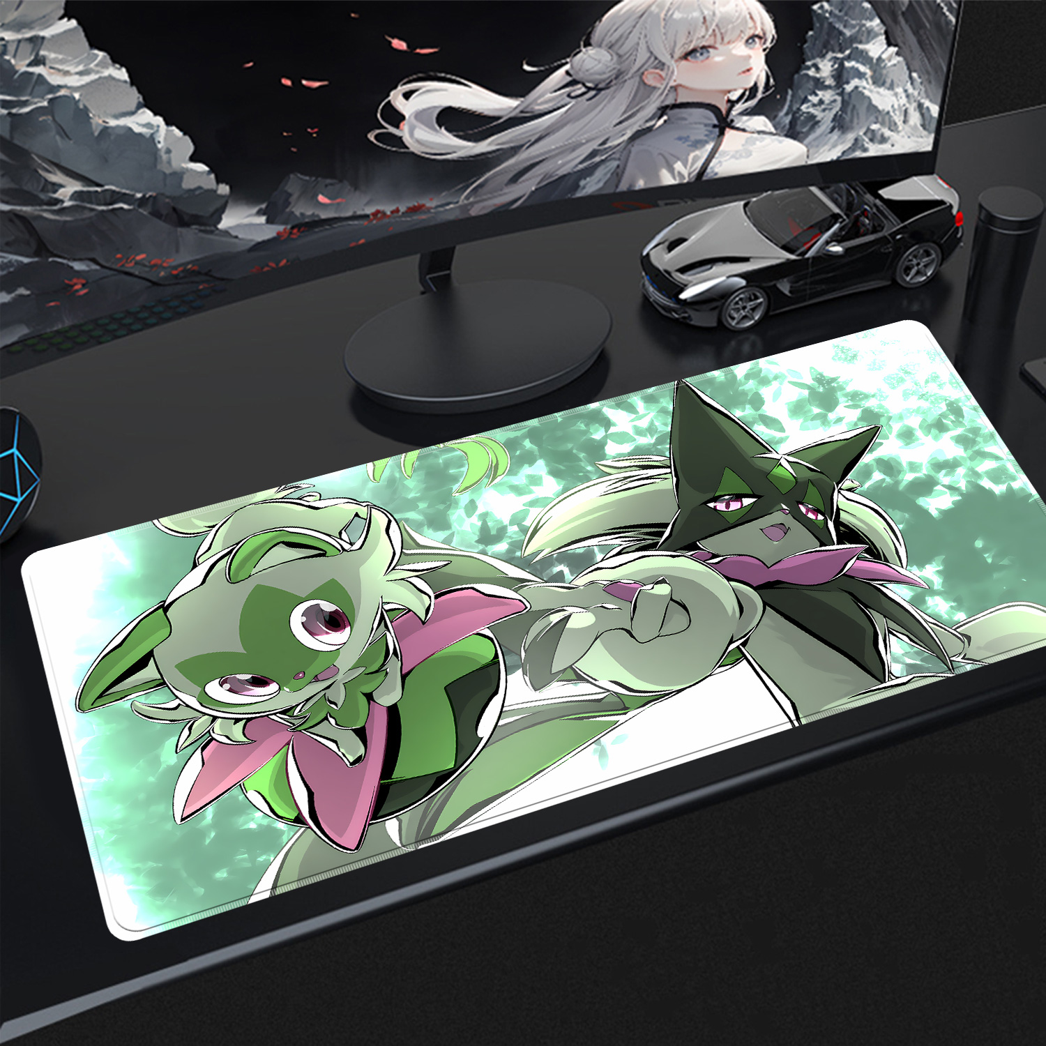 Kawaii Pokemon Meowscarada Gam - مراجعة Desk Setup Carpet وسعره
