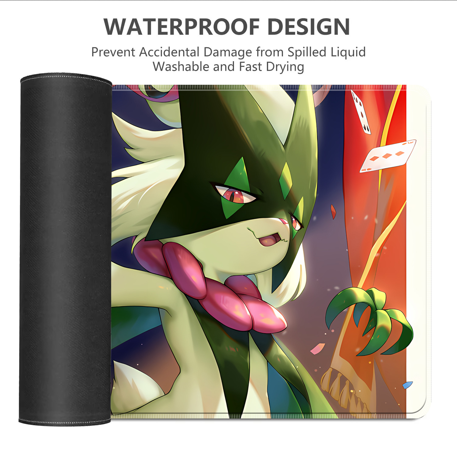 Kawaii Pokemon Meowscarada Gam - مراجعة Desk Setup Carpet وسعره