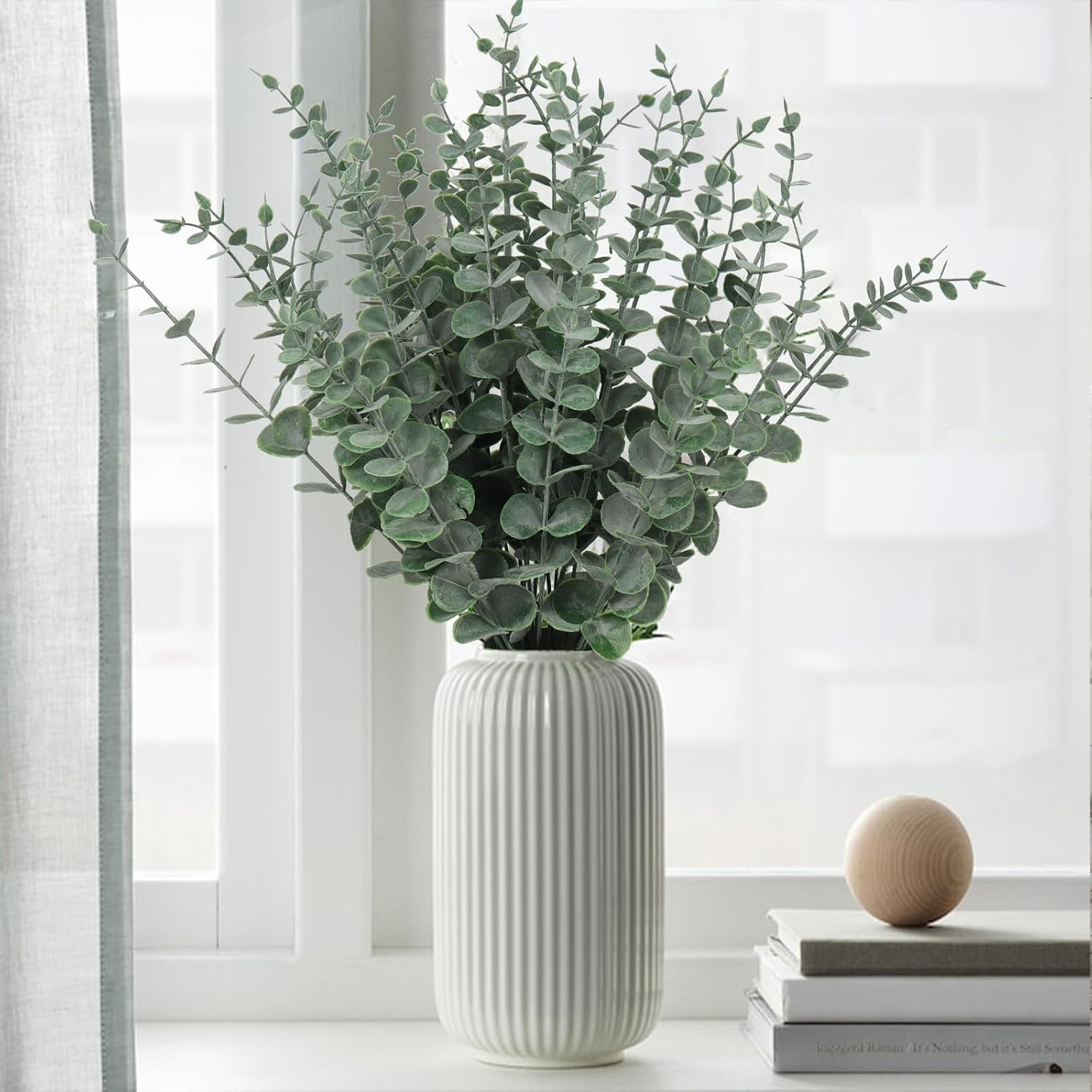 10/20pcs Artificial Plants Euc - مراجعة Desk Setup At Home وسعره