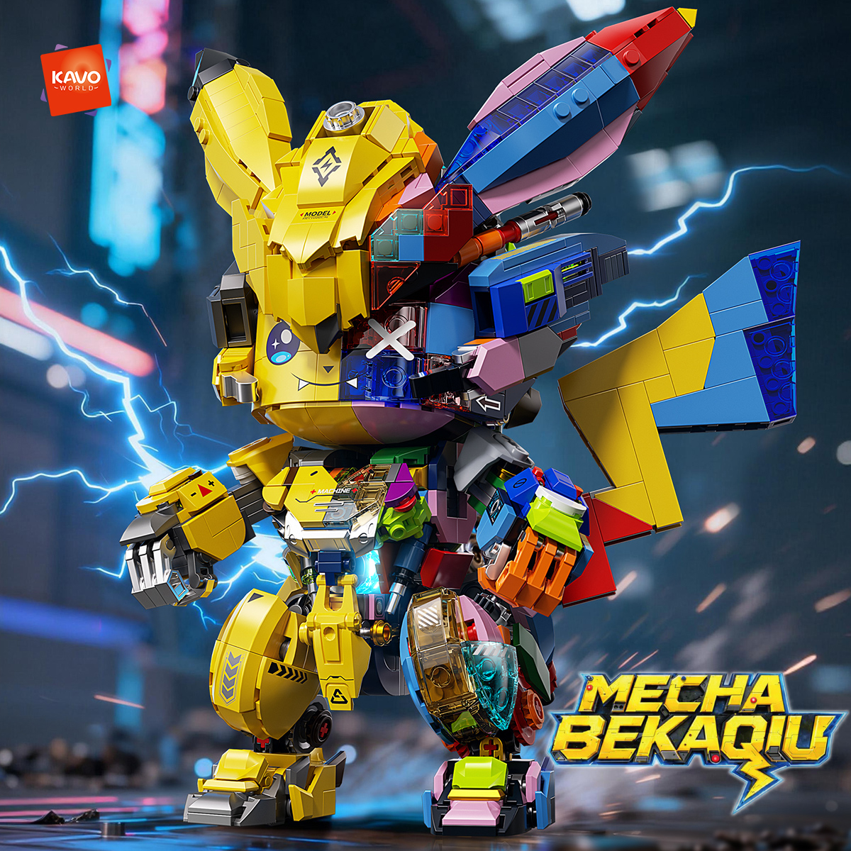 KAVOWORLD 1505 PCS DIY Mecha A - مراجعة Desk Setup Small وسعره