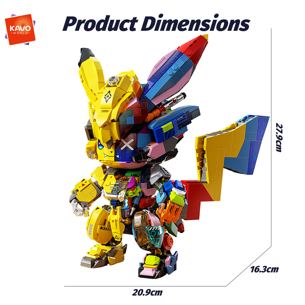 KAVOWORLD 1505 PCS DIY Mecha A - مراجعة Desk Setup Small وسعره