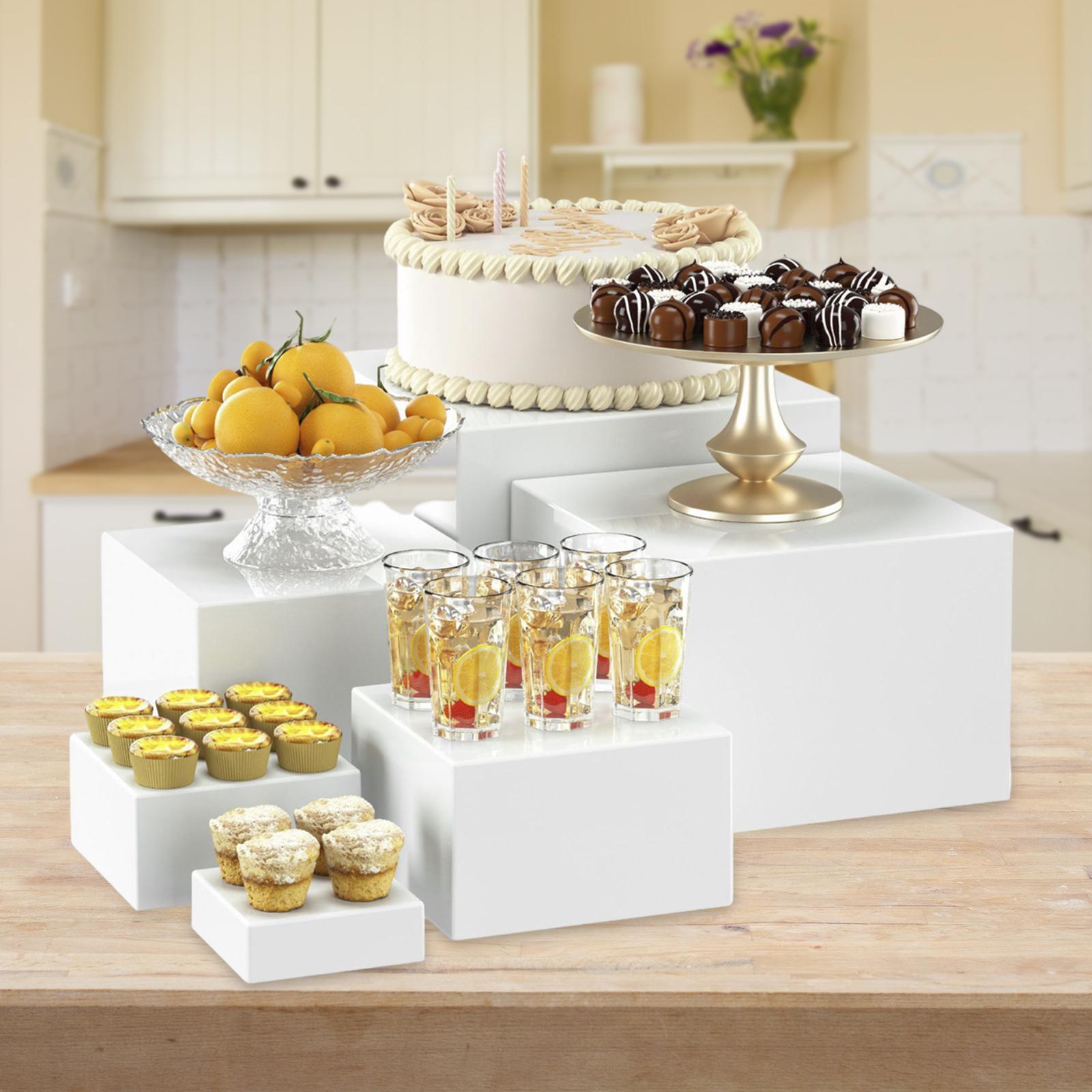6x Acrylic Buffet Riser Desser - مراجعة Desk Setup Riser وسعره