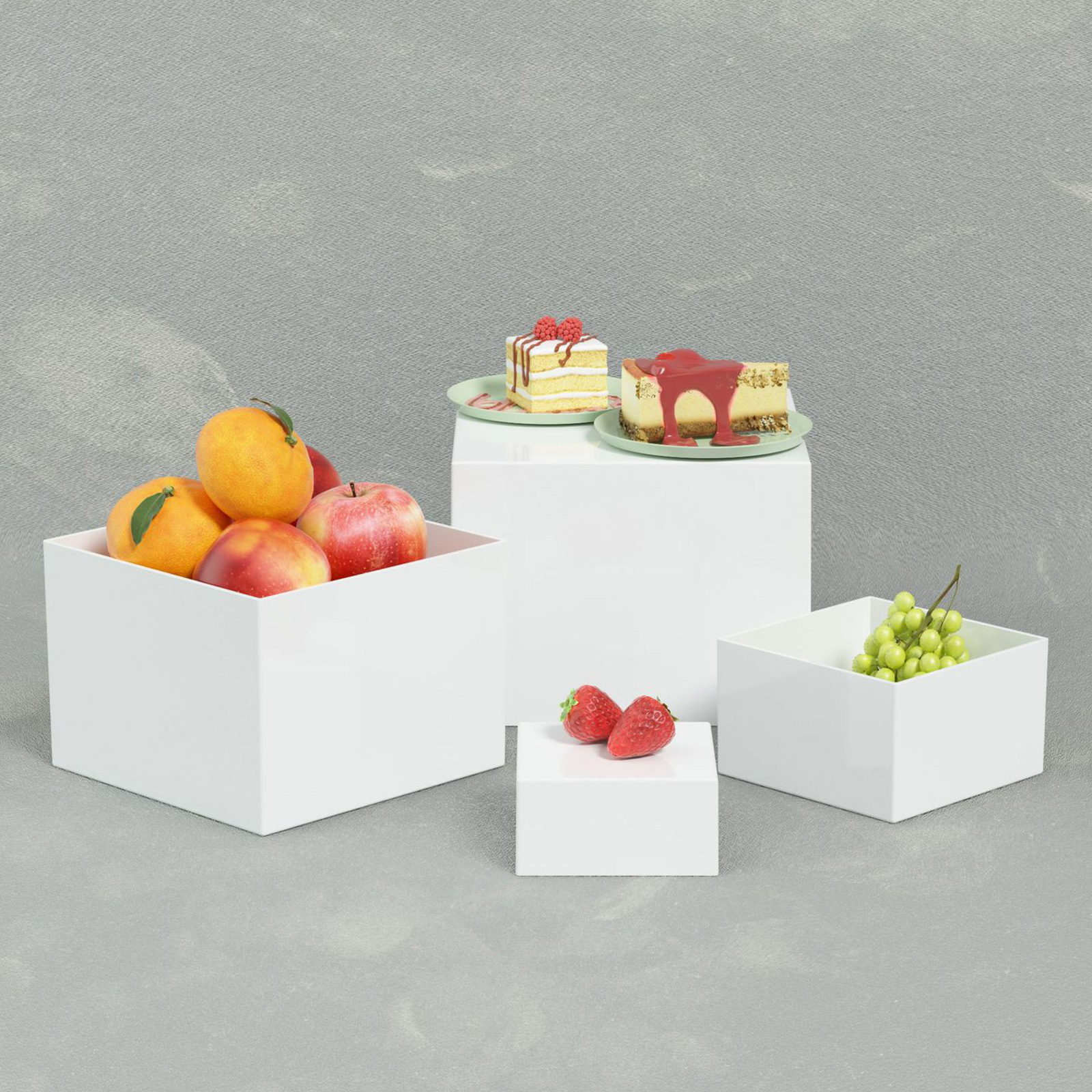 6x Acrylic Buffet Riser Desser - مراجعة Desk Setup Riser وسعره