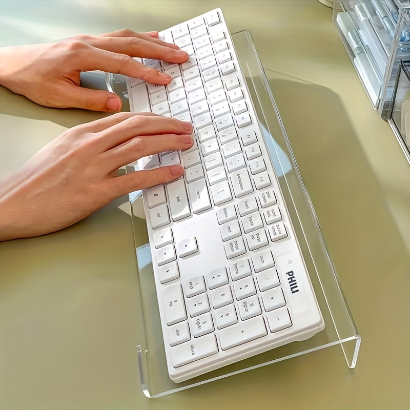Acrylic keyboard stand, transp - مراجعة Desk Setup Design وسعره