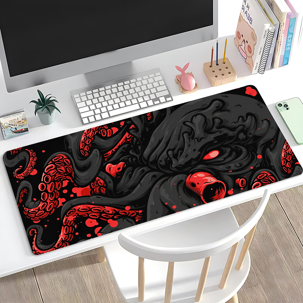 Octopus Monster Mousepad Large - مراجعة Desk Setup Carpet وسعره
