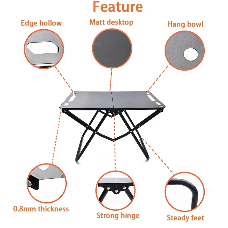 Foldable Portable Camping Tabl - مراجعة Desk Setup Design وسعره