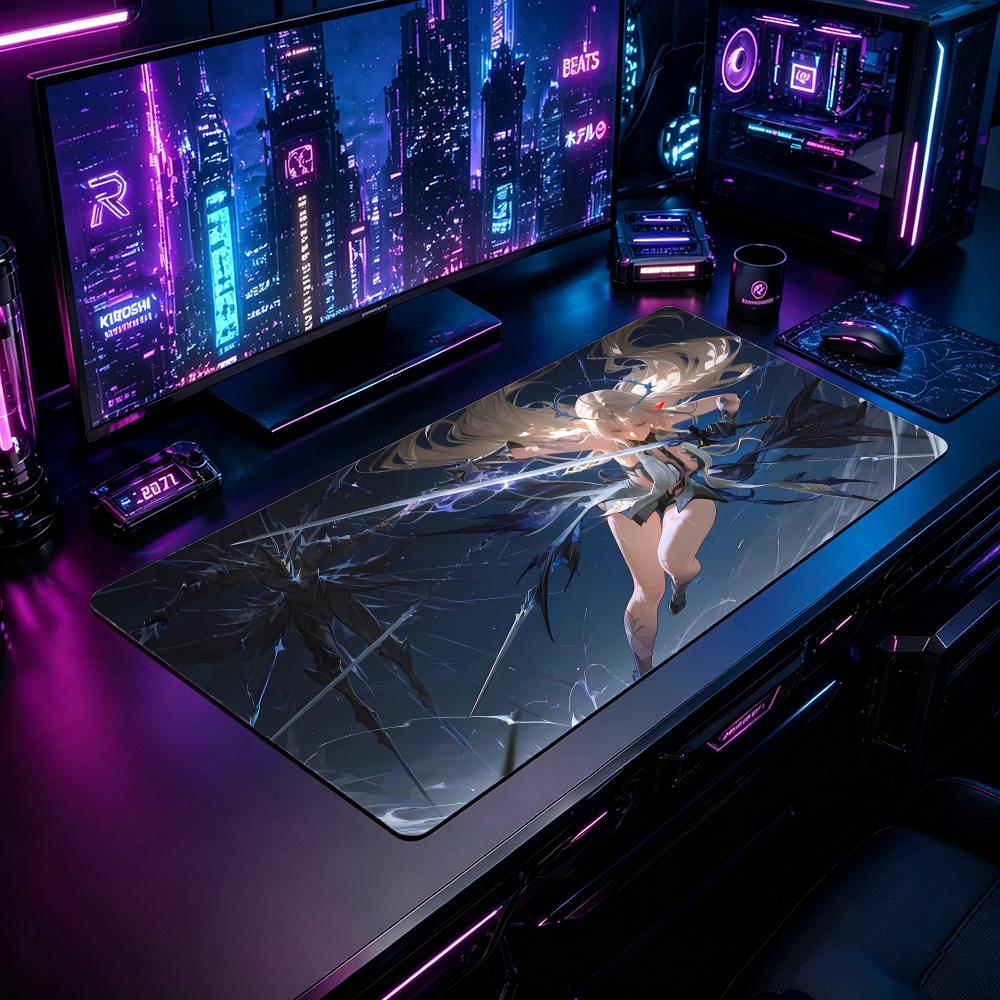 Gaming Mouse Pad WuWa Cattiyae - مراجعة Desk Setup Pc And Laptop وسعره