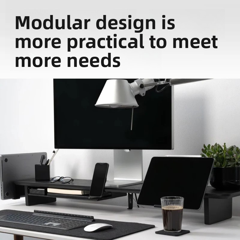 Solid Wood Monitor Riser Stand - مراجعة Desk Setup Riser وسعره