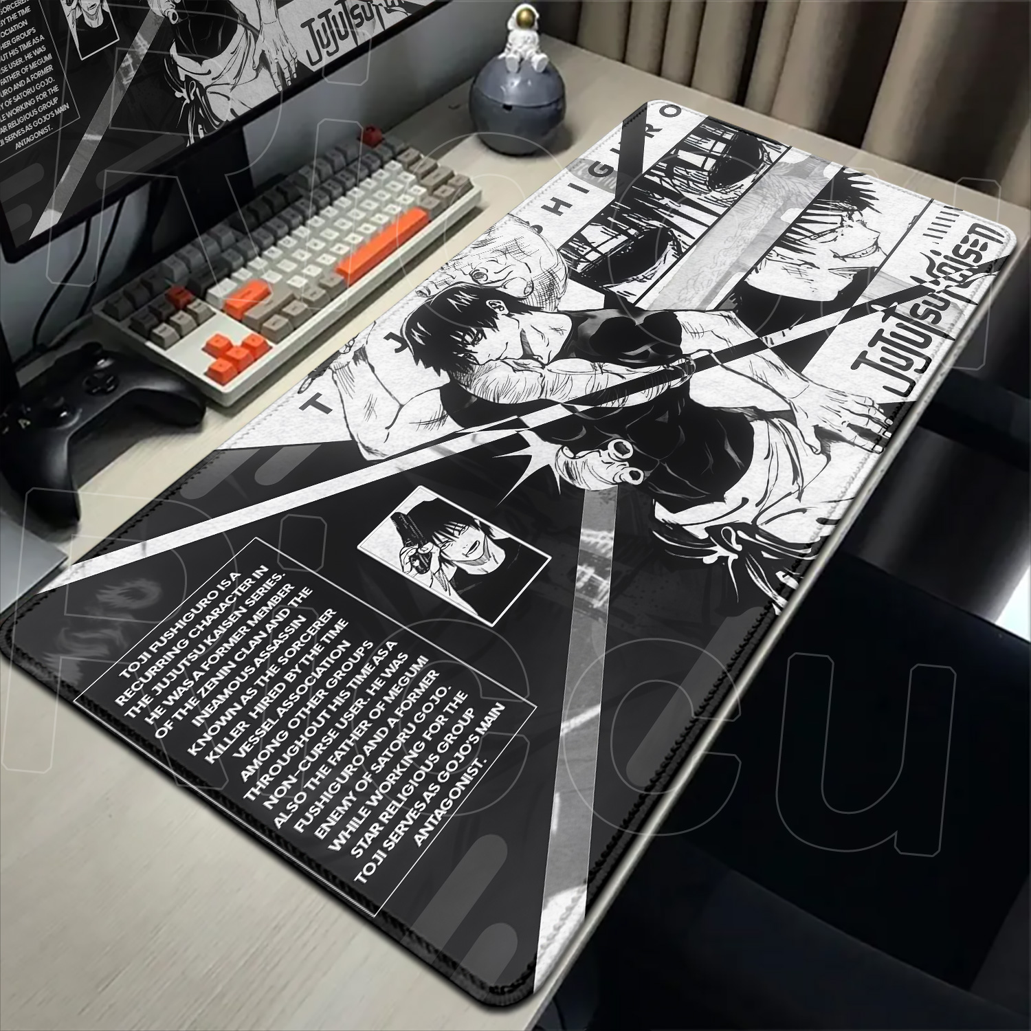 HD 60x30CM Black Anime Jujutsu - مراجعة Desk Setup Black وسعره