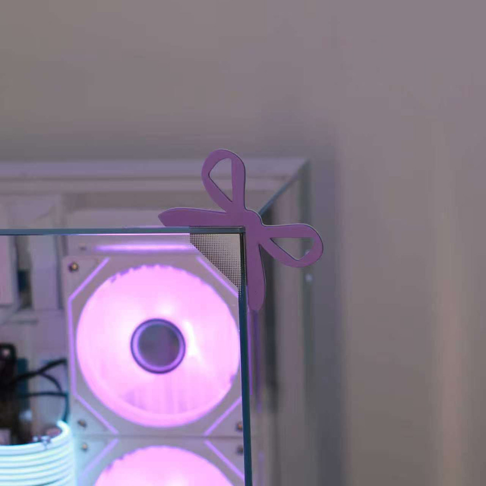 Monitor Decoration Bow Monitor - مراجعة Desk Setup Corner وسعره