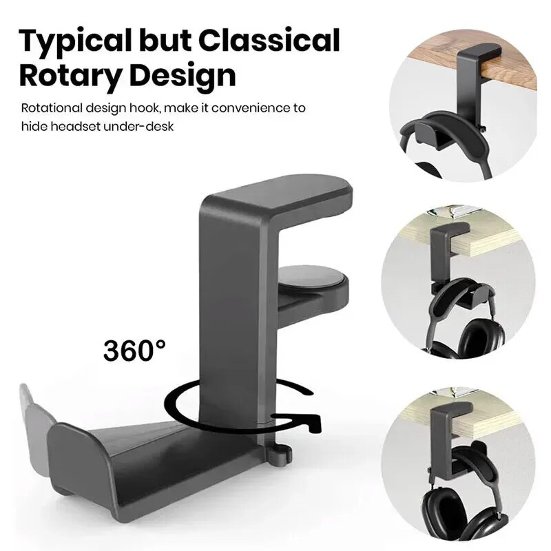 Under Desk Headphone Holder Ro - مراجعة Desk Setup Design وسعره